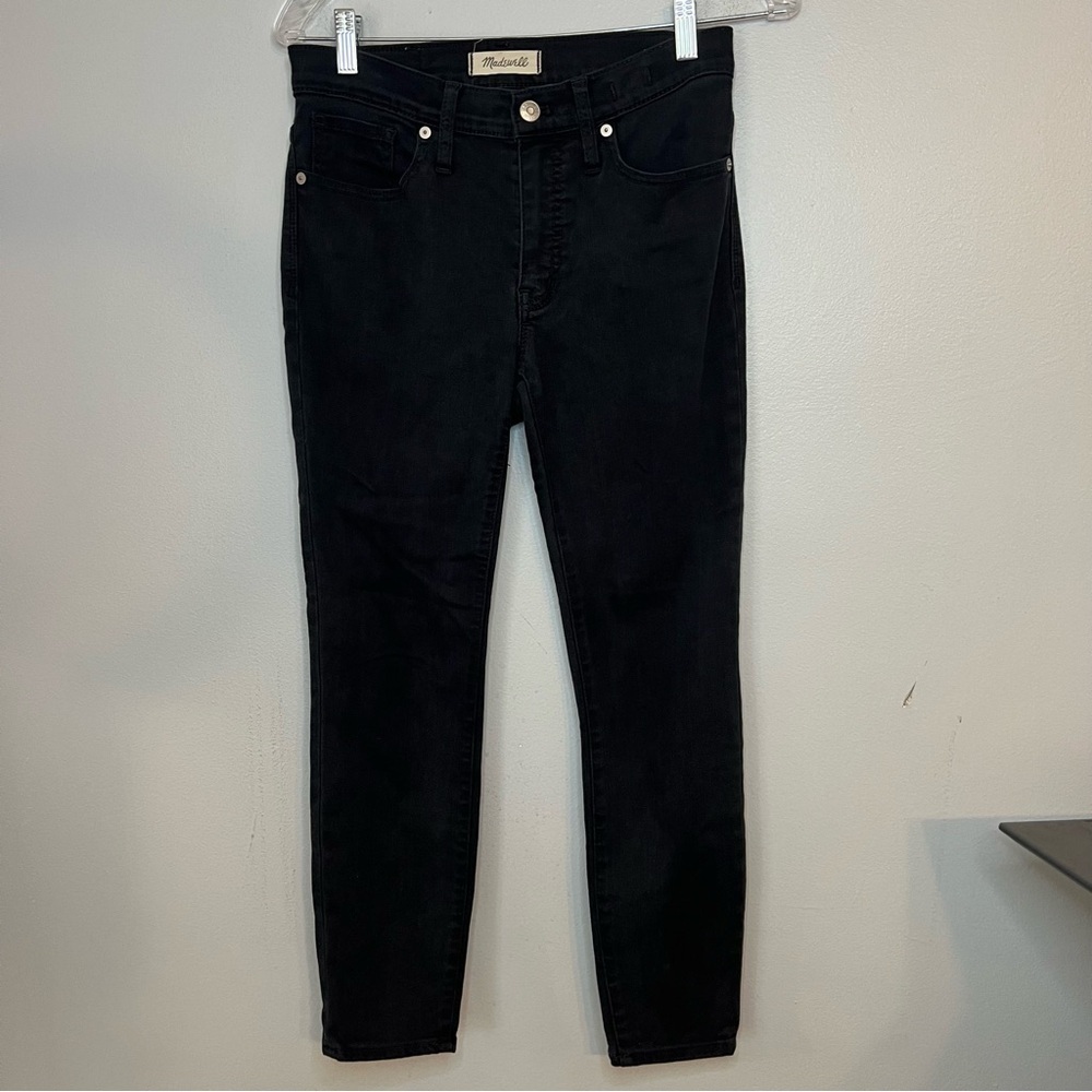 Madewell Women's Jeans 9" High Rise Skinny Jeans Sz 27 Black Cropped Ankle Fall